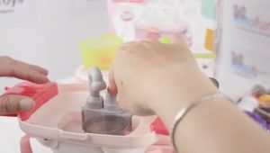 Mainan Edukasi Dapur Anak Tas Koper Masak Masakan Rabbit Backpack Bisa Spray Air & Uap