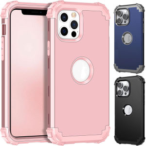 เคส16e สำหรับ iPhoneเคสป้องกัน PC ซิลิโคนนิ่มแบบแข็ง3 In 1เคสกันกระแทกแข็งแกร่งสำหรับ iPhone 16E เคสโทรศัพท์16 Pro Max16 Plus15 Pro14131211XR8บวก76วินาที