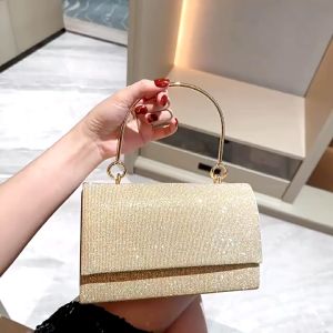 Clutch nữ nắp gập lấp lánh đi dự tiệc hẹn hò BAG U CGA18