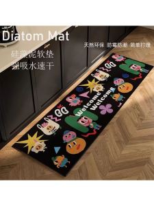 Absorbent Silicon Dendroid Mat Kitchen Bathroom Entrance Door Mat Oil And Water Absorbing Non-Slip Carpet for Home Use
