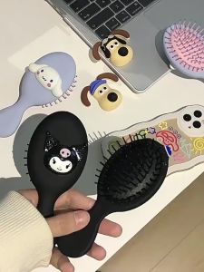 Sanrio Kuromi My Melody Cinnamoroll Air Cushion Comb Bangs Comb Convenient Folding Anime Kawaii Cute Mini Travel Portable Gift