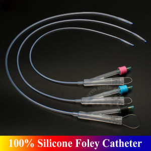 10PCS Medical 2-Way Silicone Foley Catheter Cannula 6Fr 8Fr 10Fr Canine Dog Urinary Catheter Veterinary Consumables