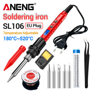 Digital Electric Soldering Irons Kit Adjustable Temperature 220V 110V US/EU Plug Welding Solder Repair Soldering Tools SL106