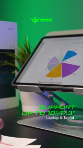 Laptop Stand Meja 360° Aluminium Alloy Up to 17.3 Inch NYK NEMESIS PROME CL5