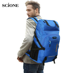 50L 80L Camping Hiking Backpack Men Outdoor Sports Backpacks Large Capacity Waterproof Oxford Bag Tactical Traveling Rucksack XA935WA
