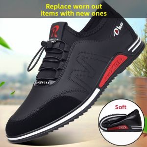 JIFANPAUL | Leather Waterproof Non-slip Versatile Soft Bottom Mens Shoes