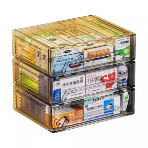 youqin | Drawer-type Transparent Household Medicine Box Multi-layer Organization