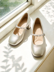 Josiny | Chunky Heel Mary Jane Shoes Buckle