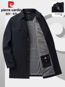 Pierre Cardin | Áo khoác trench coat nam dáng dài – cổ bẻ cao cấp phong cách công sở và thời trang