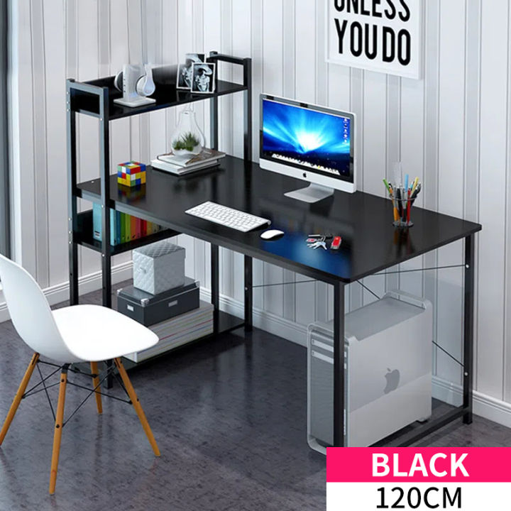 (HOME+) H Design Computer Study Table With Bookshelves | Lazada Singapore