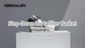 Alikisscafe Step Down Portafilter Basket Convex Billet 51mm 54mm 58mm CNC Delonghi Breville Espresso Accessories Barista Tool