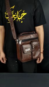 TAS SELEMPANG BAHAN KULIT PU COCOK UNTUK TAS KERJA SEKOLAH KULIAH MAIN PIKNIK TRAVEL TRAVELLING Slingbag Bahu GRATIS ONGKIR