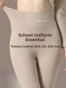 miiow | Thickened Fleece High Waist Womens School Uniform Inner Wear Cat Person Warm Trousers Autumn Winter Thermal Underpants