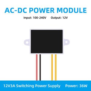 Universal AC-DC Power Module 100-240V Input to 220V Output 12V 3A 36W High Efficiency Voltage Converter for Electronics