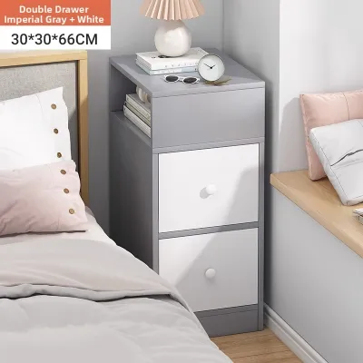 Modern Minimalist Multifunctional Nightstand Drawer Storage