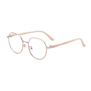 Womens Fashionable Anti-blue Light High Definition Ultra-light Premium Brand Reading Glasses round Frame Prescription Eyeglasses
