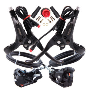 Left Disc Hydraulic Brakes for Mountain E-bike Power Off Xod Long Oil Tube 2100 160 140 Lever Clamp Handle Brake Assembly