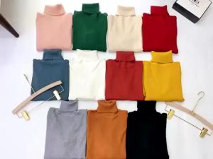 Áo Len Cổ Lọ Áo Dệt Kim Tay Dài Lông Cừu Hàng Quảng Châu Cao Cấp 348