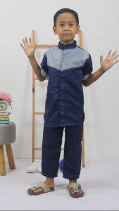 Koko Anak KURTA Setelan Laki-Laki Muslim 3 sd 7 Tahun Terbaru Kekinian Baloteli - Baju, Celana, dan Peci