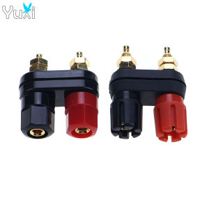 YuXi 1/2pcs Dual Banana Plug Couple Terminal Red Black Connector Audio Speaker Amplifier Jack Terminal Binding Post