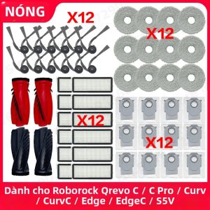 Roborock | Phụ Kiện Chổi Bên Khăn Lau Túi Bụi Bộ Lọc Roborock Qrevo/C Pro/Curv/Edge/S5V Dành Cho Máy Hút Bụi/phụ Tùng Tiêu Hao