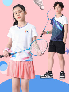 Badminton Clothing Girls Sportswear Suit Boys Customized Kids Ping-Pong Tennis Badminton Clothing Female Training Wear Summer