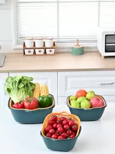 Multifunctional Double Layer Thickened Drainage Basket