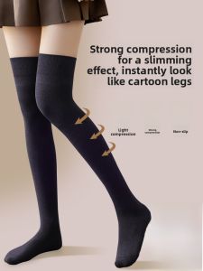 MiiOW | Womens Over-Knee High-Tube Socks Anti-Slip Half-Length Knee Protector Spring Autumn Cotton Polyester Spandex Blend Long Leggings