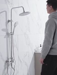 30cm Shower Head Extension Pipe Adjustable Shower Tube Drawing Lifting Rod