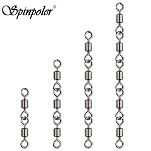 Bộ Nối Câu Cá Khớp Nối Spinpoler 20 Chiếc Bi Thép Cường Độ Cao Xoay 2-5 Khớp Dùng Cho Mồi Câu Cá Sông Hồ