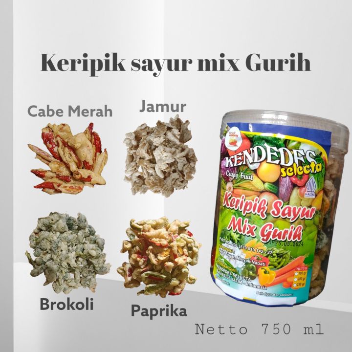 Keripik Mix Sayur Gurih Toples 750ml Lazada Indonesia