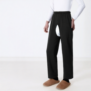 JINLANTING | Warm Incontinence Care Pants for Elderly with Open Crotch