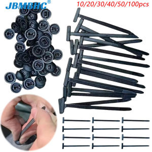 JBMBHC 100pcs Universal Nylon Cable Tie Buckle Multipurpose Plastic Cable Tie Tool Heavy Duty Self Locking Nylon Zip Ties For Car Daily Repair