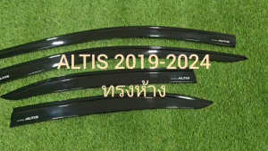 กันสาด คิ้ว คิ้วกันสาด กันสาดประตู คิ้ว ดำทึบ ทรงห้าง โตโยต้า อัลติส Toyota Altis 2019 2020 2021 2022 2023 2024 ใส่ร่วมกันได้ RI