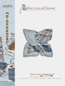 AOSONG | Siam Cat Pattern Oversized Elegant Korean Style Hair Scarf