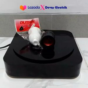 Dutron Fitting Lampu Gantung E27 Fitting Gantung HITAM PUTIH ORI SNI