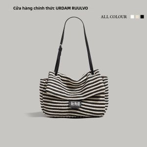 URCDN RDALVO | Túi Xách Dây Đeo Sọc Dành Cho Thời Gian Rảnh Rỗi