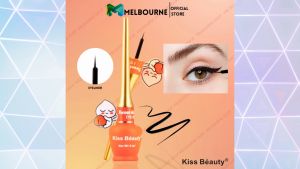 Kiss Beauty Sweet As Peach Eyeliner long Lasting Liquid Eyeliner Waterproof and Sweatproof Quick Dry Eye Makeup