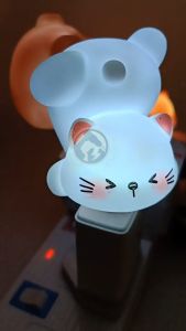 USB Light Lampu Tidur Voice Activated Night Light Cute Kawaii Lampu Tidur Bilik Decorative Lamp Dimmable Light Bear