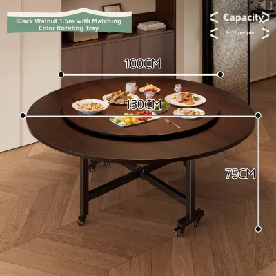 ZHUSHANXIA | Foldable Round Dining Table