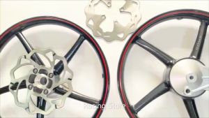 Mâm-Vành 5 Cây VX Thắng Đĩa Trắng Chỉ Đỏ Gắn Wa110 RSX Bl110 Fu led...