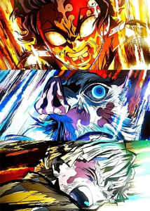 Anime D-Demon S-Slayer Khảm Tự Làm Tranh Gắn Đá Bộ Full Tròn/Vuông Canvas Nghệ Thuật Trang Trí Treo Tường Cho Phòng Khách Quà Tặng