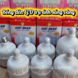 COMBO 5 Bóng đèn LED trụ 30w Ánh sáng Vàng cao cấp Tiết kiệm điện Tuổi thọ cao Đui E27