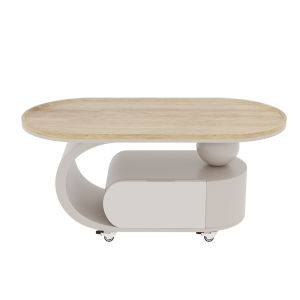 YIYOU | French Cream Style Living Room Coffee Table with Storage Design