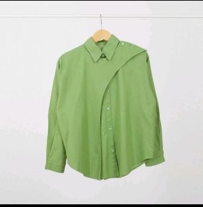 Hawa Shirt Kemeja Wanita Kekinian Atasan Cewek Korean Style Blouse Polo Linen