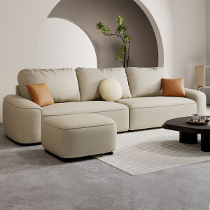 Qixinyu |French Cream Style High-quality Velvet Apartment Sofa