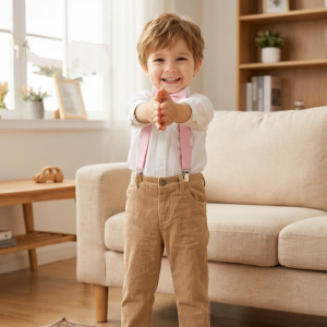 Stella Fashion Suspender kids & bow tie sets for boys girls children elastic & adjustable at party and wedding