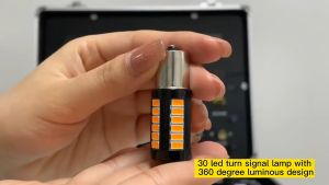 ASLENT LED 1157 1156 5730 5630 33SMD T20 Bohlam Lampu Rem Parkir untuk Lampu Sinyal Belok Mobil AS33 - 7RRSJVYL