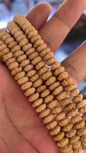 Natural Olive Seed Spacer Beads Bracelet Accessories Buddhist Prayer Beads Flat Bead Pads Loose Beads Necklace Accessories