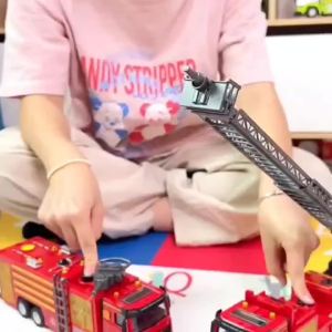 1:40 3 Styles Simulation Light and Sound City Fire Ladder Truck Alloy Fire Rescue Construction Car Vehicle Toys for Children Kid